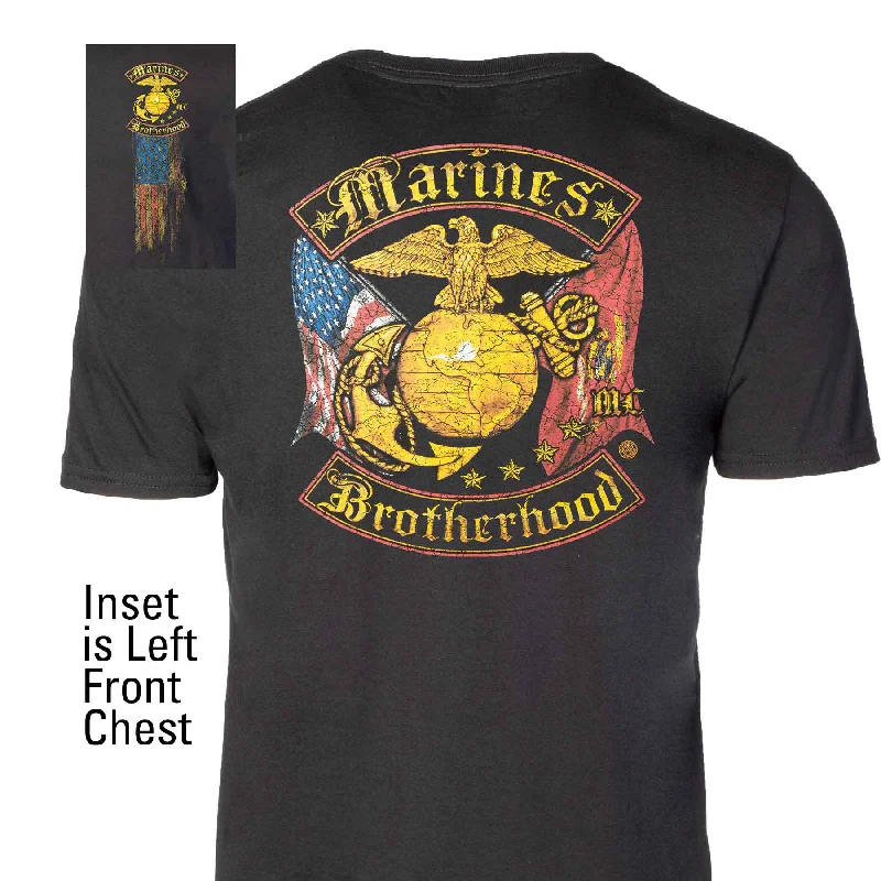 eco-friendly t-shirts for men -Marines Brotherhood T-shirt