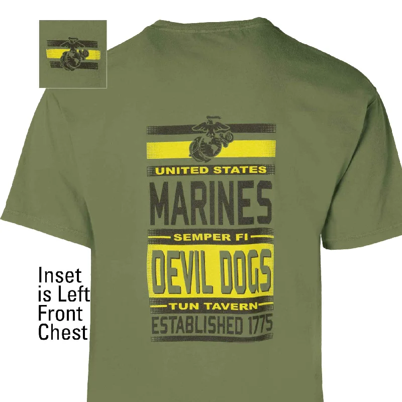 men's athletic fit t-shirts -ComfortWash USMC Pride T-shirt