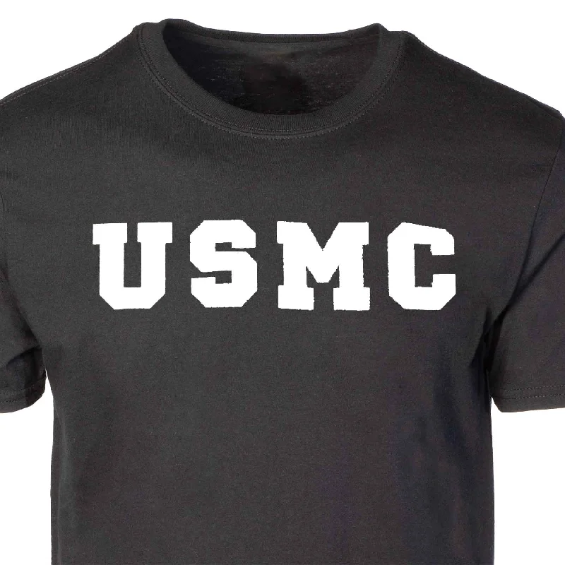 men's t-shirts for summer -USMC Bold Tshirt