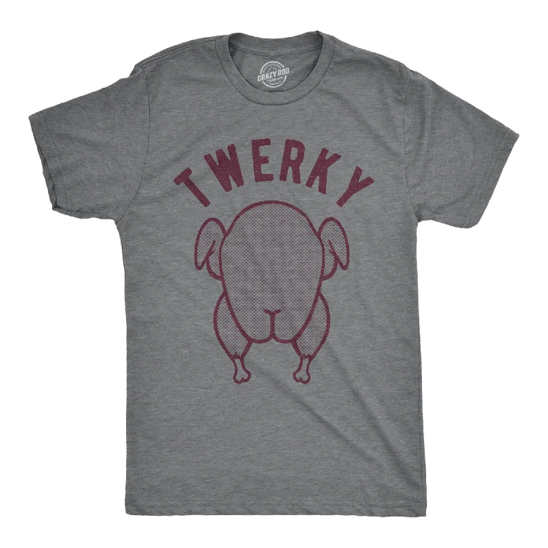 trendy graphic t-shirts -Twerky Men's T Shirt