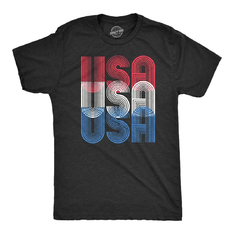 cool summer t-shirts -USA USA USA Men's T Shirt