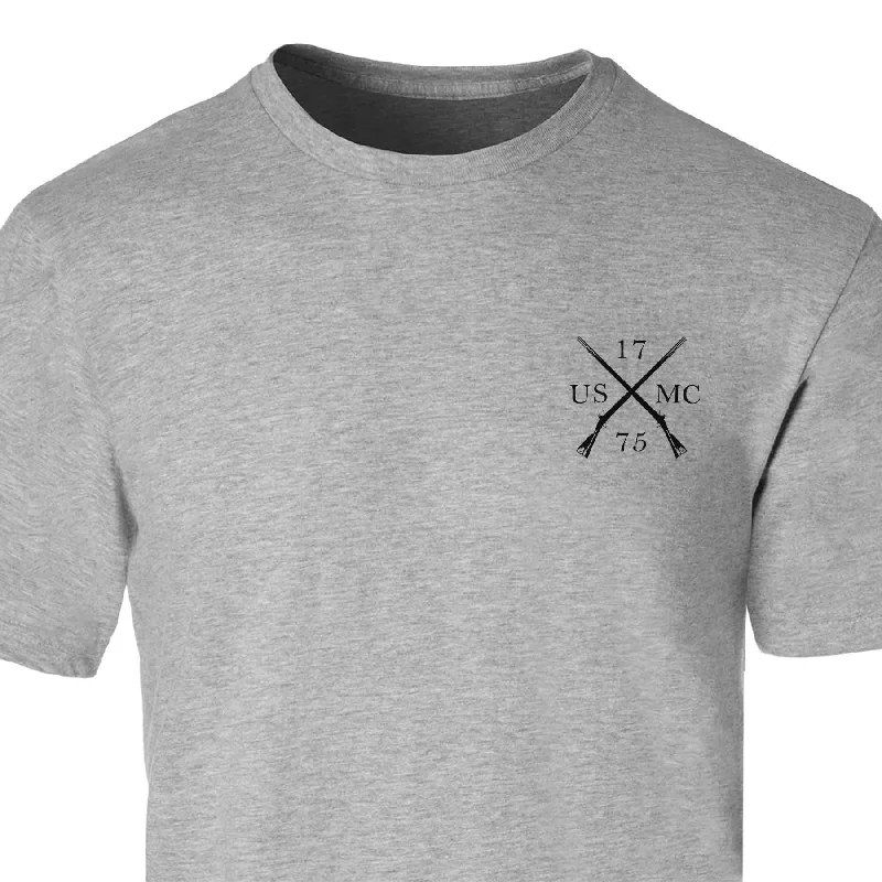 men's sports t-shirts -USMC Crossed Guns T-shirt