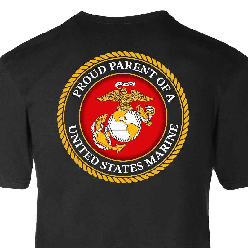 slim fit t-shirts for men -USMC Seal Proud Parent T-shirt