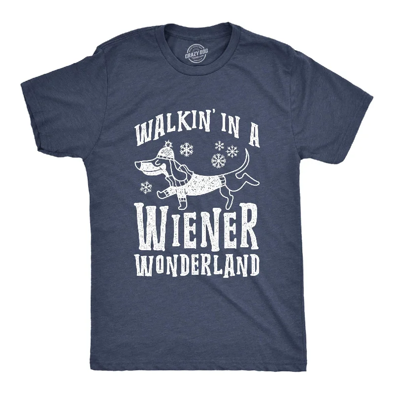 men's fashion-forward t-shirts -Walkin In A Wiener Wonderland Men's T Shirt