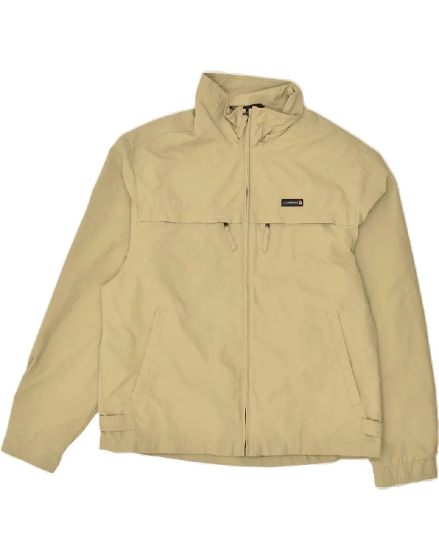 men's field jackets -CANADIENS Mens Bomber Jacket IT 52 XL Beige Nylon