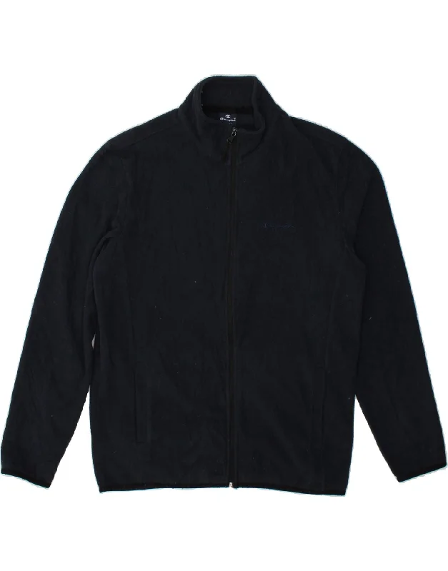 men's lightweight outdoor jackets -CHAMPION Mens Fleece Jacket UK 40 Large Navy Blue Polyester