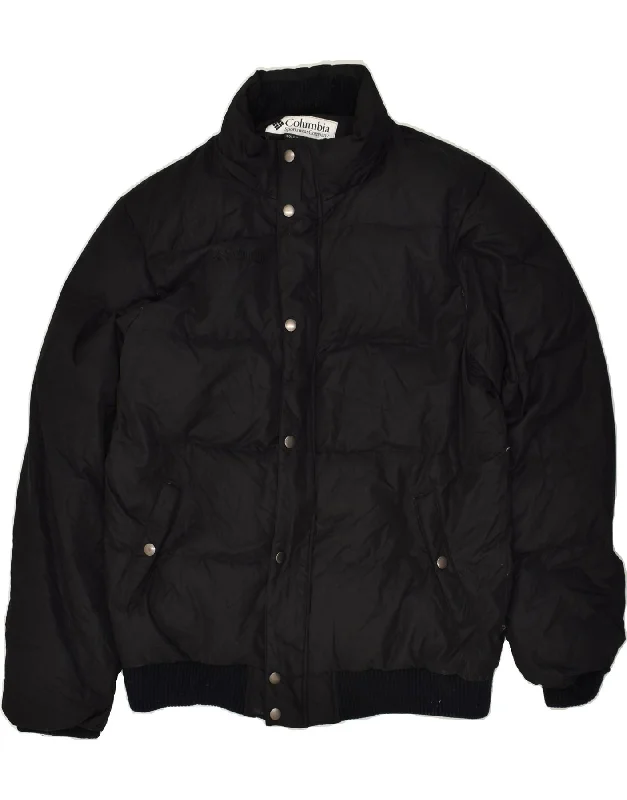 sleek jackets for formal wear -COLUMBIA Mens Padded Jacket UK 40 Large Black Polyester