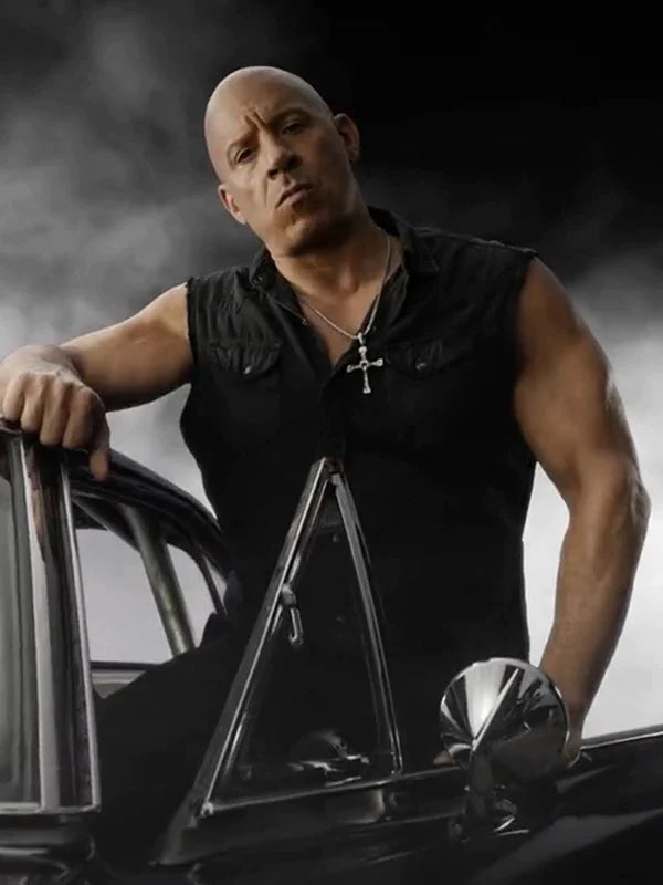 formal waistcoats for men -Fast X Vin Diesel Black Vest