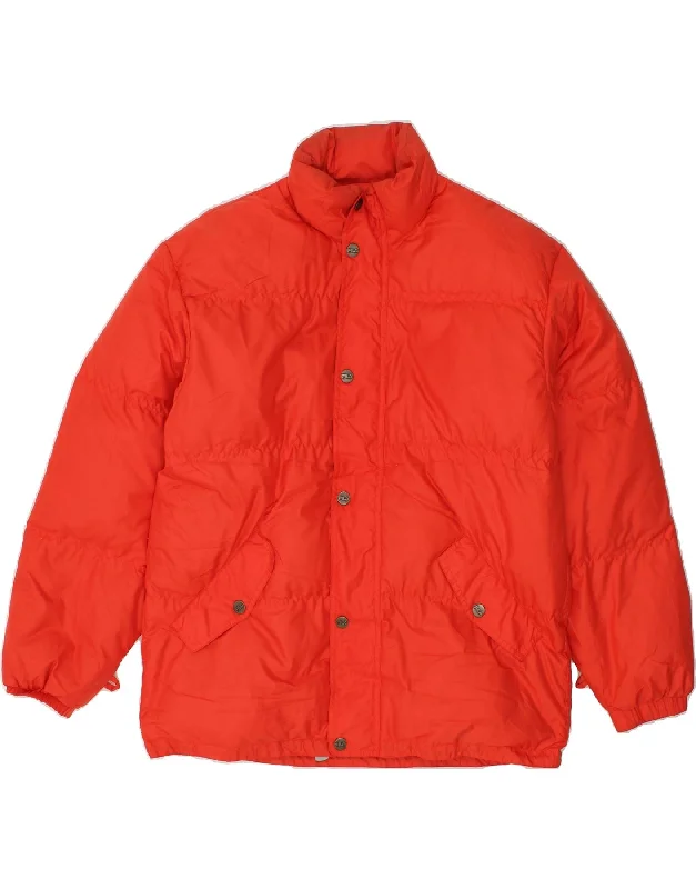 men's insulated jackets -FILA Mens Padded Jacket IT 50 Large Red Polyester