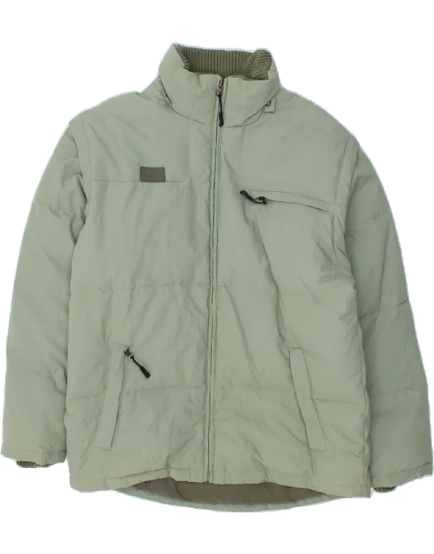 men's rugged jackets -FILA Mens Padded Jacket UK 36 Small Green Nylon