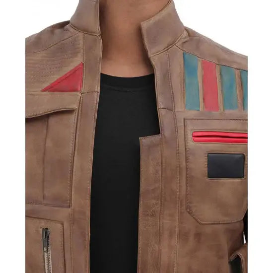 outdoor activity vests for men -Star Wars Finn Leather Vest