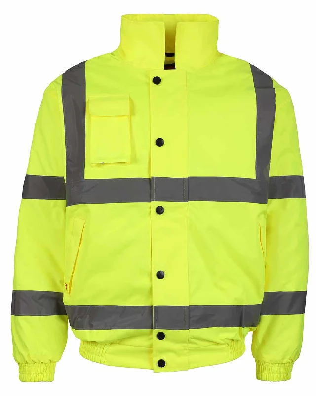 men's outdoor hooded jackets -Fort Hi-Vis Waterproof Bomber Jacket