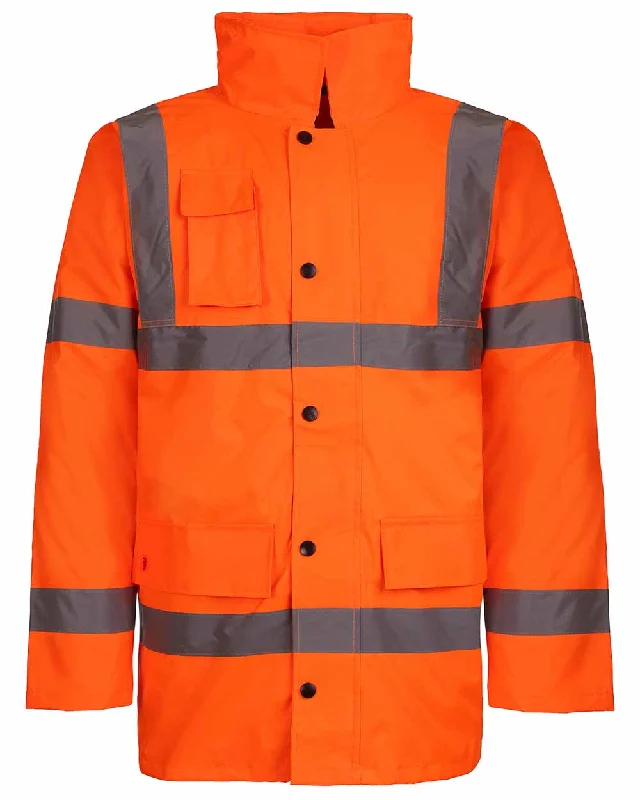 military-inspired jackets for men -Fort Workwear Hi-Vis Quilted Jacket