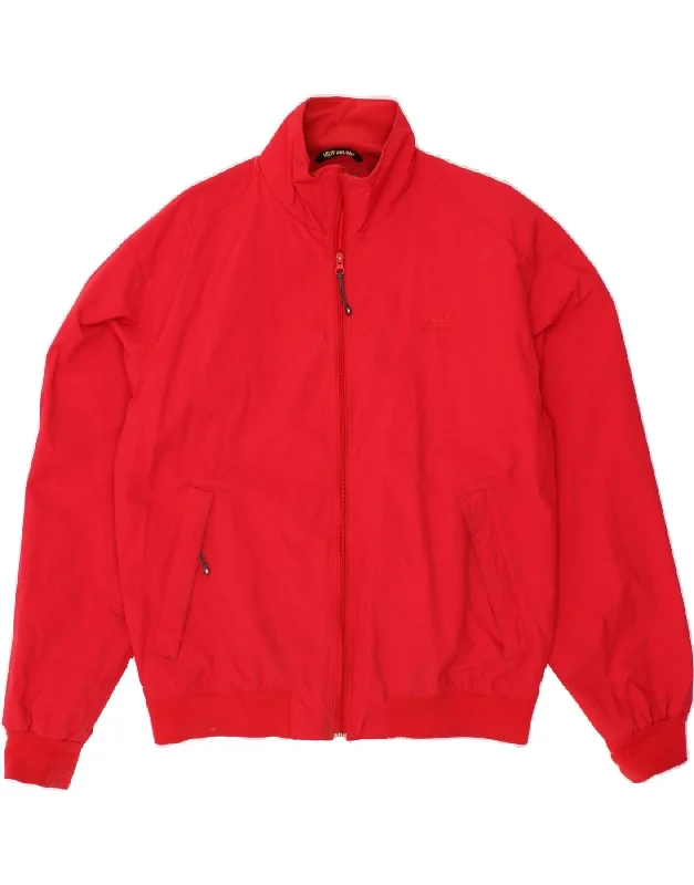 military-inspired jackets for men -HELLY HANSEN Mens Bomber Jacket UK 40 Large Red Nylon