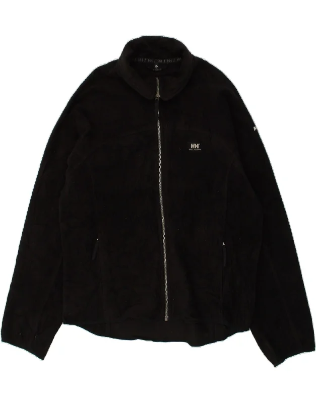 men's tailored jackets -HELLY HANSEN Mens Fleece Jacket UK 42 XL Black Polyester