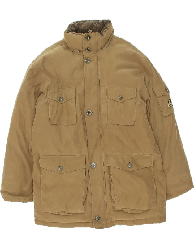 men's parka jackets for winter -INVICTA Mens Utility Jacket UK 42 XL Beige Polyamide