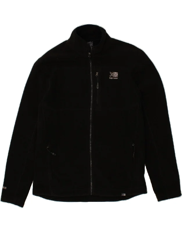 men's varsity jackets with patches -KARRIMOR Mens Fleece Jacket UK 38 Medium Black Polyester