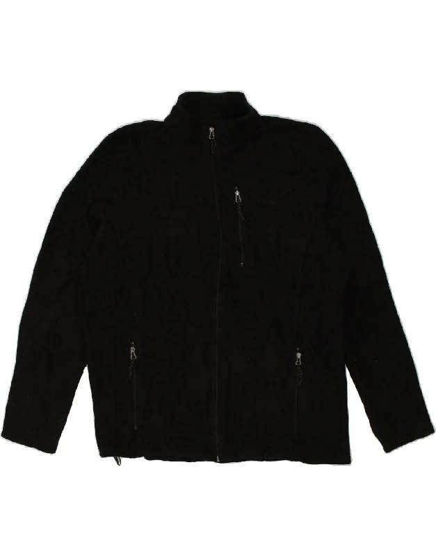 men's lightweight rain jackets -L.L.BEAN Mens Tall Fleece Jacket UK 44 2XL Black Polyester