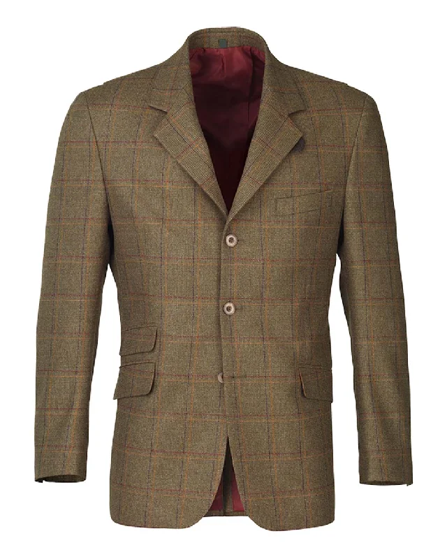 men's fleece-lined zip-up jackets -Laksen Woolston Tweed Field Sports Jacket