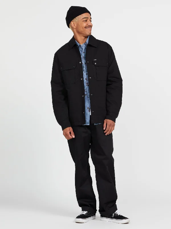 men's tailored jackets -Larkin Jacket - Black