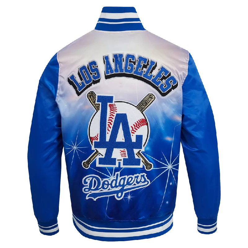 stylish winter jackets for men -MLB LOS ANGELES DODGERS SUBLIMATED MEN'S SATIN JACKET-MIDNIGHT SKY (ROYAL BLUE)