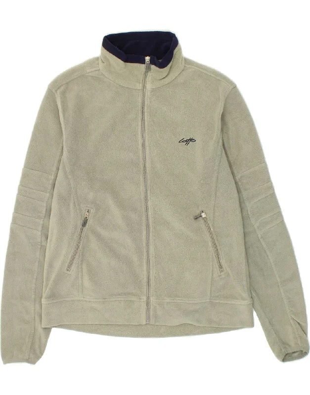 men's waterproof jackets -LOTTO Mens Fleece Jacket UK 42 XL Beige