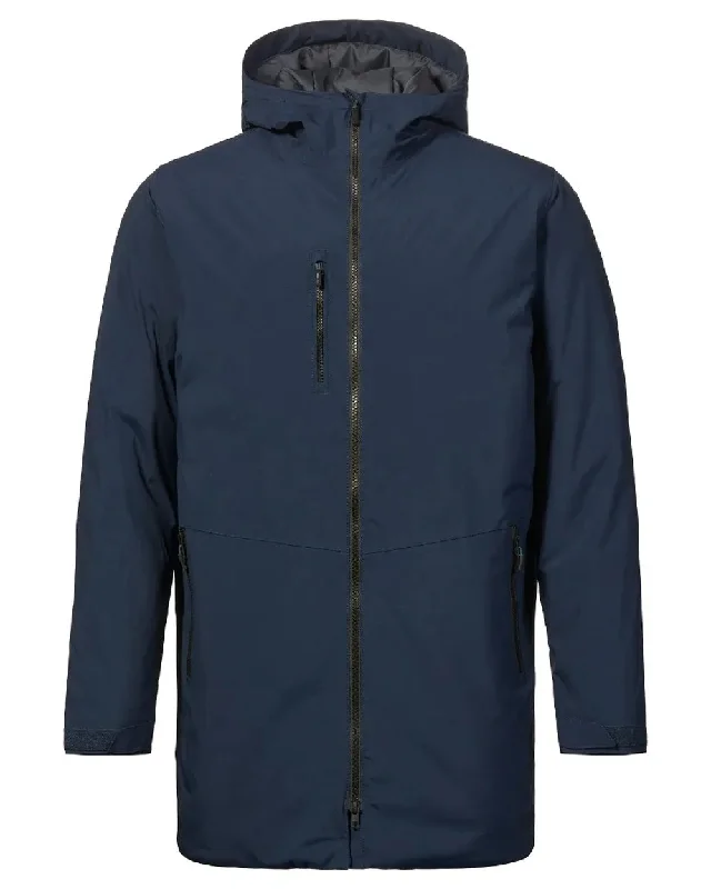 fleece-lined bomber jackets for men -Musto Mens Marina Primaloft Long Rain Jacket