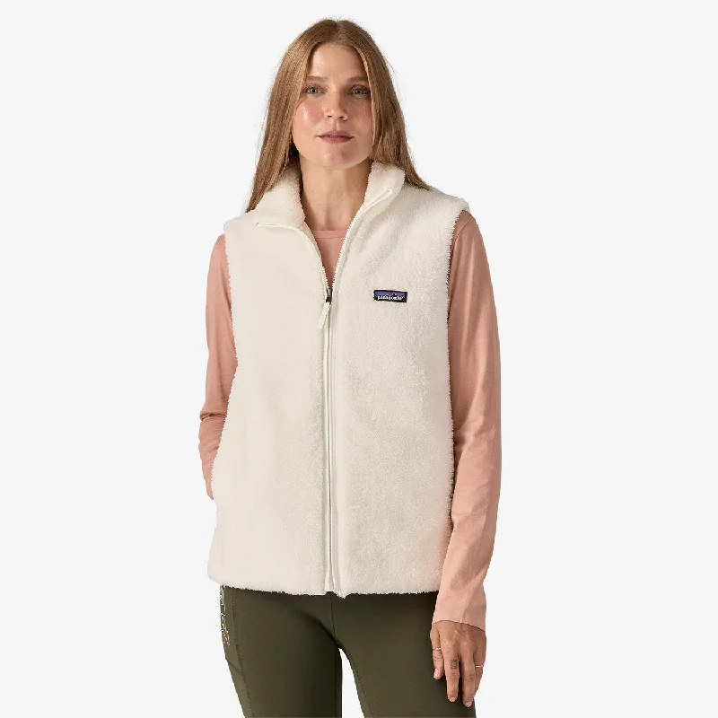 men's vests for layering with shirts -Women's Los Gatos Fleece Vest - Birch White