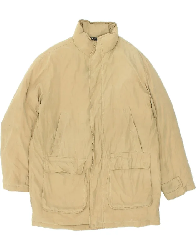 men's outdoor waterproof jackets -PAUL & SHARK Mens Windbreaker Jacket UK 38 Medium Beige Polyester