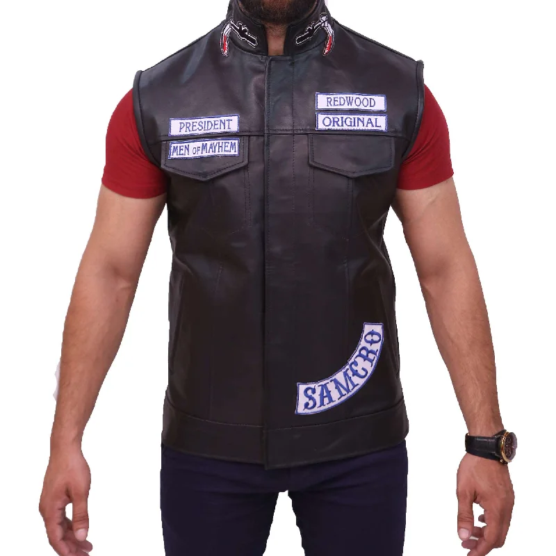 high-quality vests for men -Jax Teller SOA Sons of Anarchy Vest