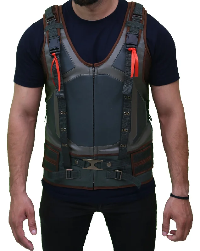 men's stylish knit vests -The Dark Knight Rises Tom Hardy Bane Vest