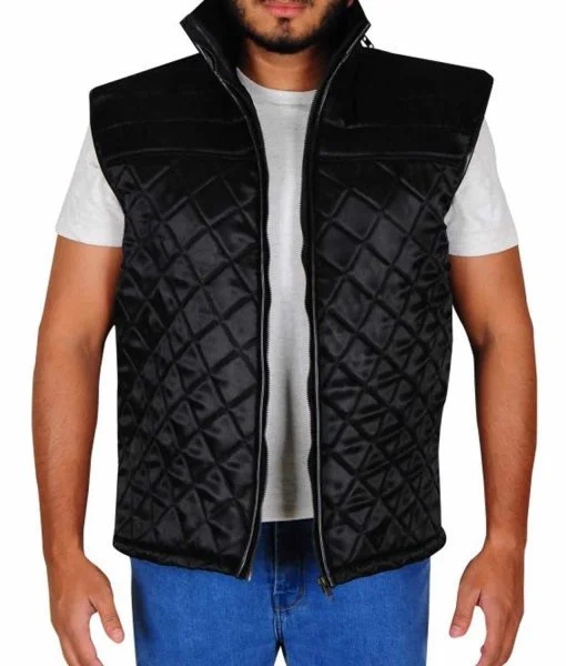 trendy vests for men -WWE John Cena Quilted Vest