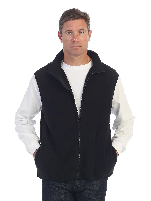 cotton vest jackets for men -Men's Full Zipper Vest