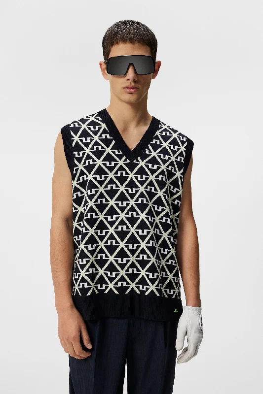 outdoor vests for men -Elian Knitted Vest