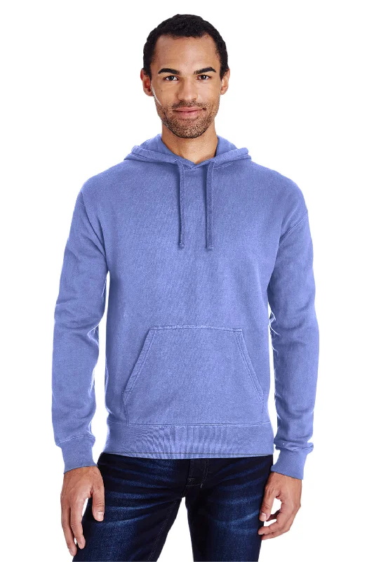 men's casual sweatshirts -ComfortWash By Hanes Mens Hooded Sweatshirt Hoodie w/ Pouch Pocket - Deep Forte Purple