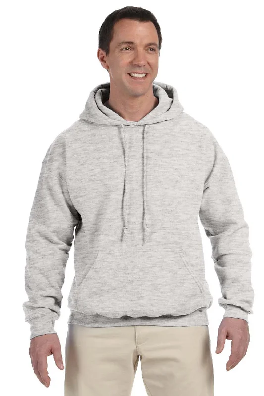 cool sweatshirts for men -Gildan Mens DryBlend Moisture Wicking Hooded Sweatshirt Hoodie w/ Pouch Pocket - Ash Grey