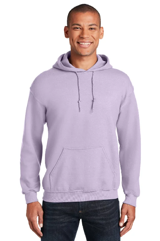 eco-friendly hoodies for men -Gildan Mens Pill Resistant Hooded Sweatshirt Hoodie w/ Pouch Pocket - Orchid Purple