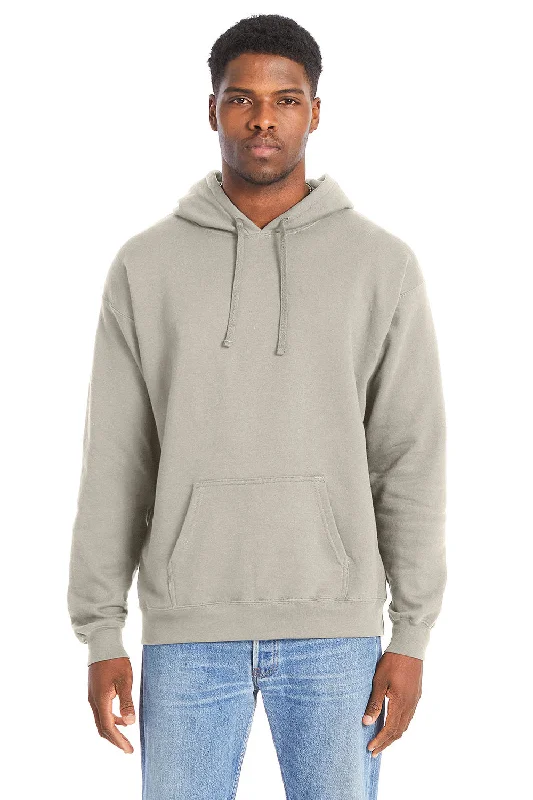 men's casual sweatshirts -Hanes Mens Perfect Sweats Hooded Sweatshirt Hoodie w/ Pouch Pocket - Sand