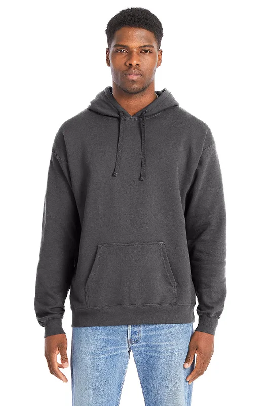 custom hoodies for men -Hanes Mens Perfect Sweats Hooded Sweatshirt Hoodie w/ Pouch Pocket - Smoke Grey