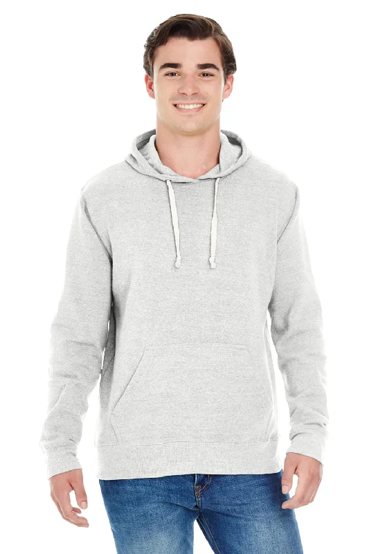 stylish hoodies for men -J America Mens Fleece Hooded Sweatshirt Hoodie w/ Pouch Pocket - Antique White