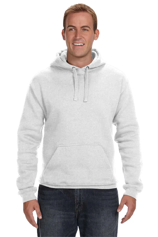 trendy hoodie sweatshirts -J America Mens Premium Fleece Hooded Sweatshirt Hoodie w/ Pouch Pocket - Ash Grey