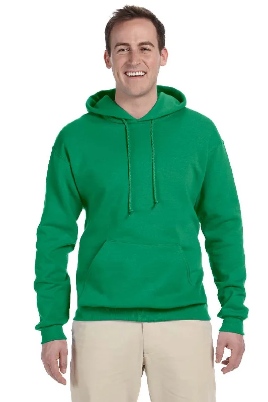 men's urban hoodies -Jerzees Mens NuBlend Pill Resistant Fleece Hooded Sweatshirt Hoodie w/ Pouch Pocket - Kelly Green