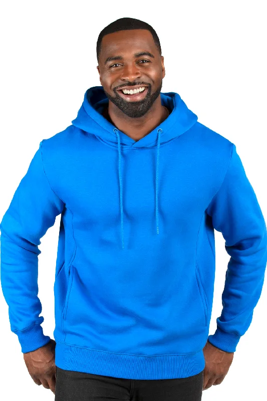 men's fleece-lined sweatshirts -Threadfast Apparel Mens Ultimate Fleece Hooded Sweatshirt Hoodie w/ Pockets - Royal Blue