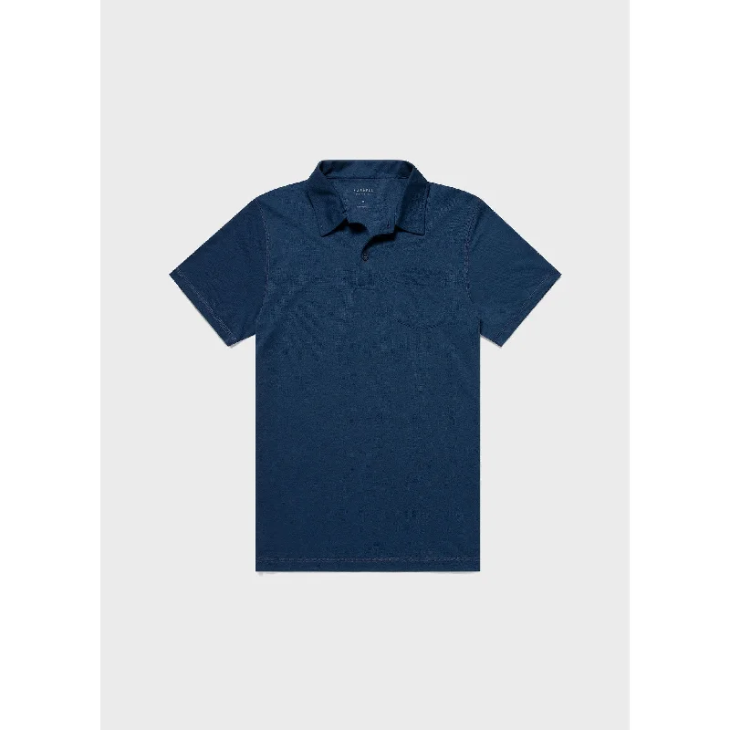 men's performance long sleeve polo shirts -DriRelease Active Polo Shirt | Men | Marine Blue