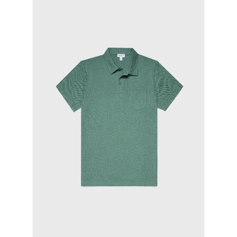 cotton polo shirts for men -Riviera Polo Shirt | Men | Light Pine