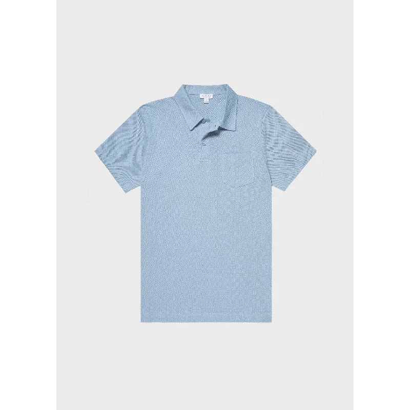 men's casual fit polo shirts -Riviera Polo Shirt | Men | Sky Blue